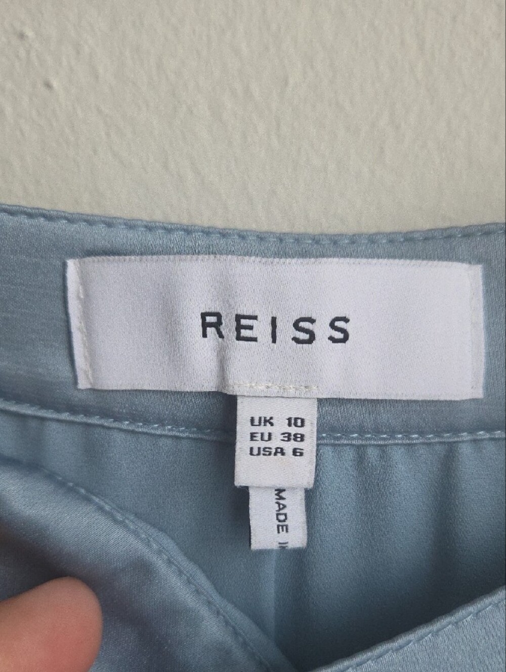 Reiss Light Blue Pleated Midi Skirt - Picture 4 of 11